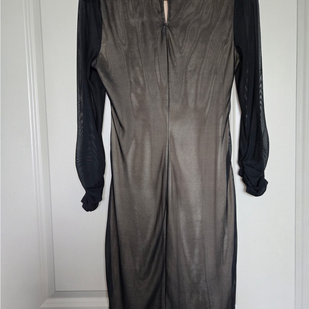 Elegant Black and Gray Women's Dress